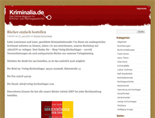 Tablet Screenshot of kriminalia.de